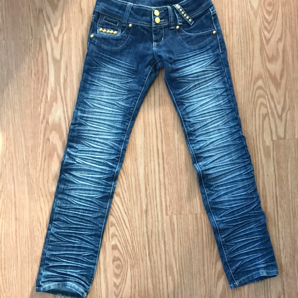 Playboy ripple denim jeans 6 Women’s size studded